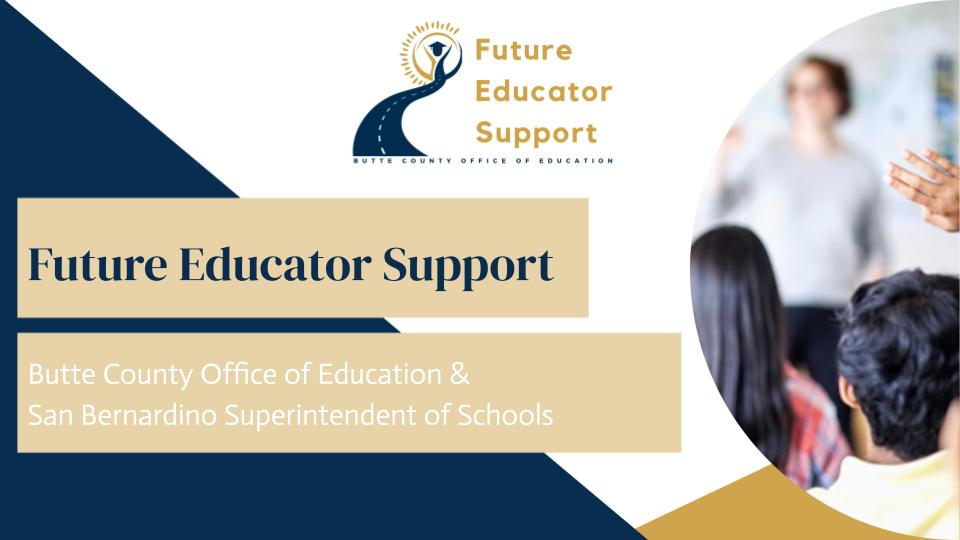 Future Educator Support Cover Page Presentation
