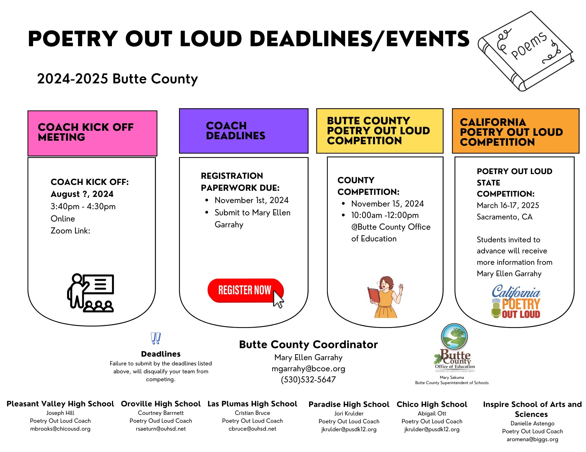 2023-2024 Poetry Out Loud Flyer