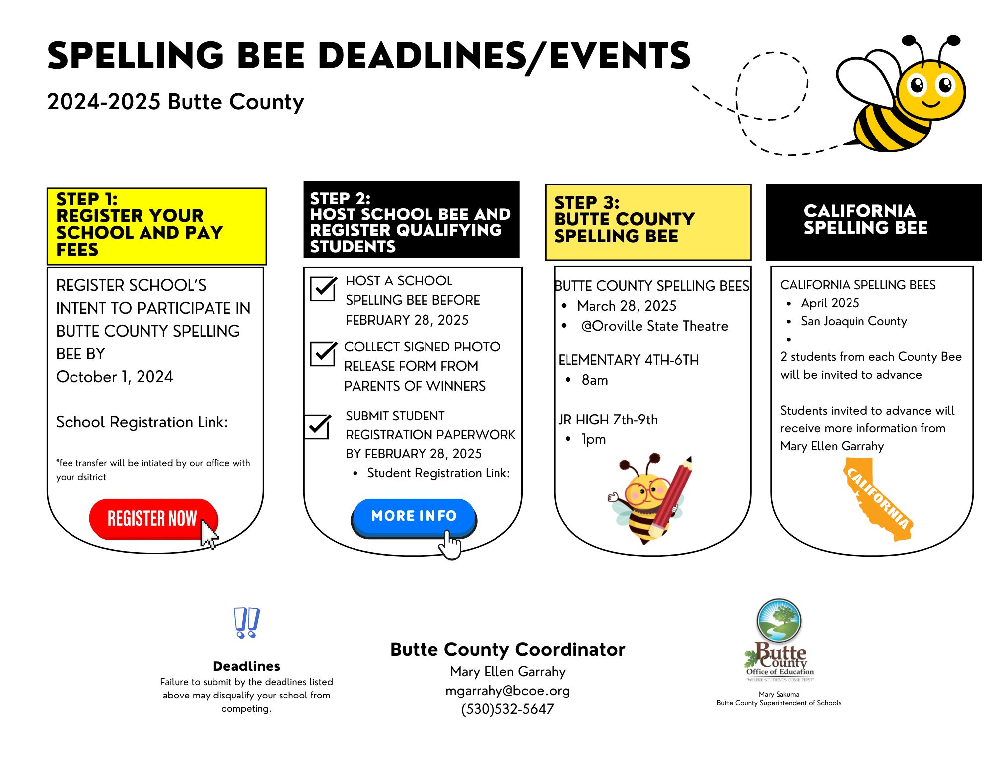 2023-2024 Spelling Bee Flyer