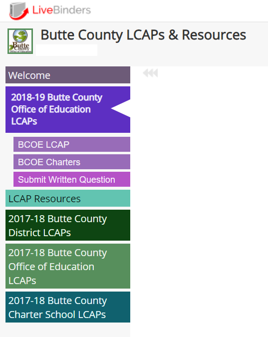 LCAPs for Butte County School Districts, Charter Schools and County Office of Education 17-18 and 18-19