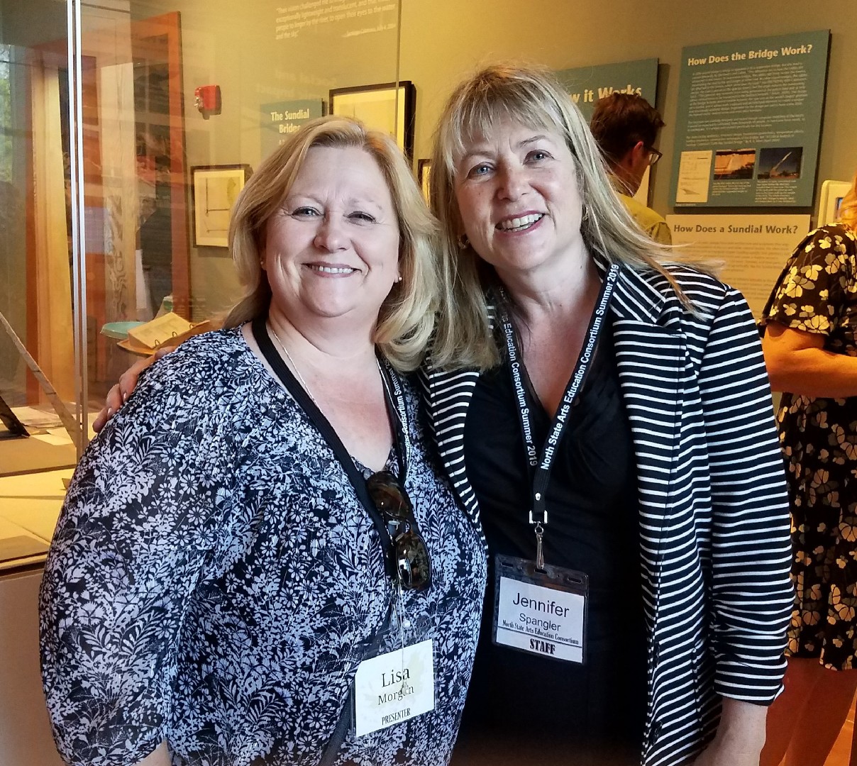 Two women posing for a picture